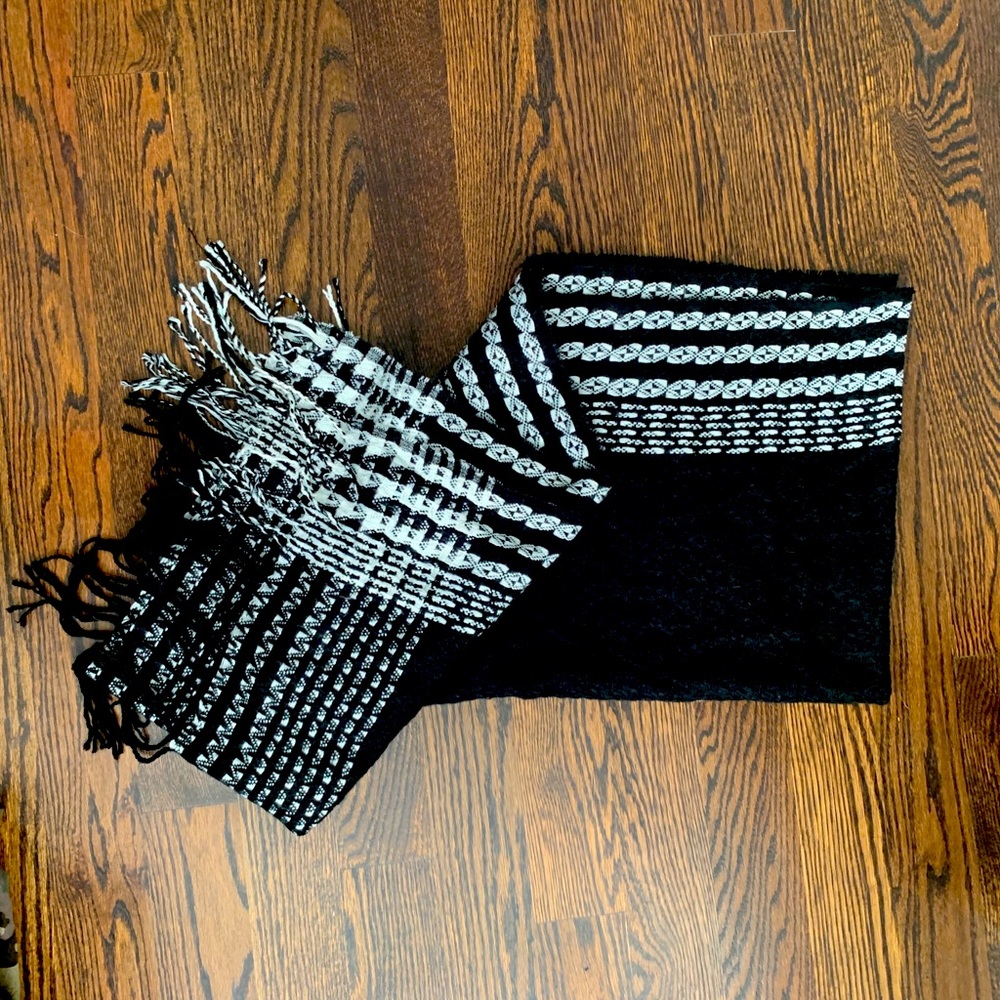 Black blanket scarf